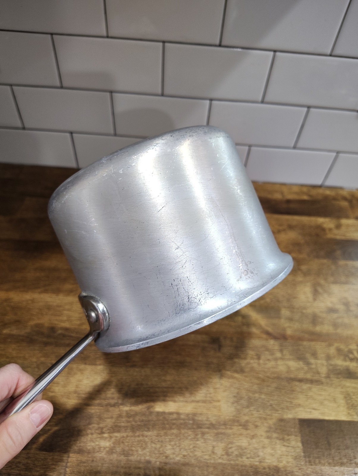 ALL-CLAD MC2 2 Qt. Saucepan Metal Crafters Master Chef Brushed Stainless No Lid