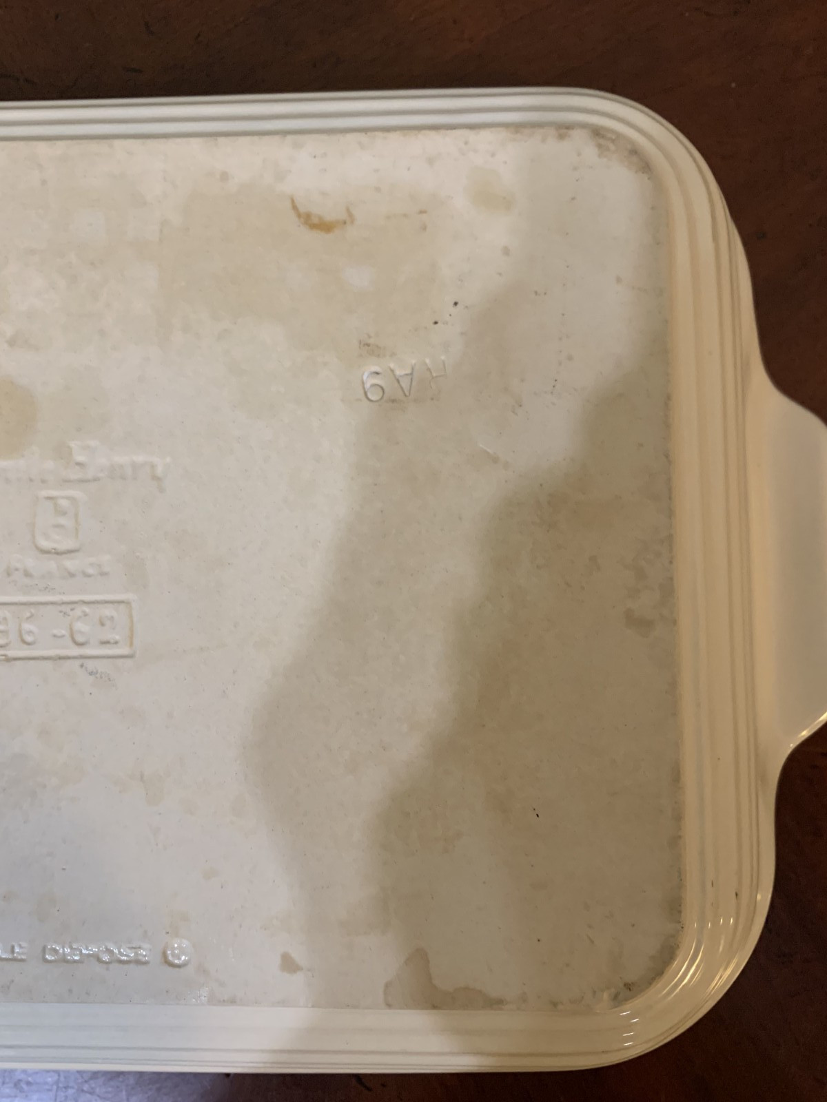 Emile Henry Almond Lasagna Roaster Baking Pan # 96-62 France Modele Depose