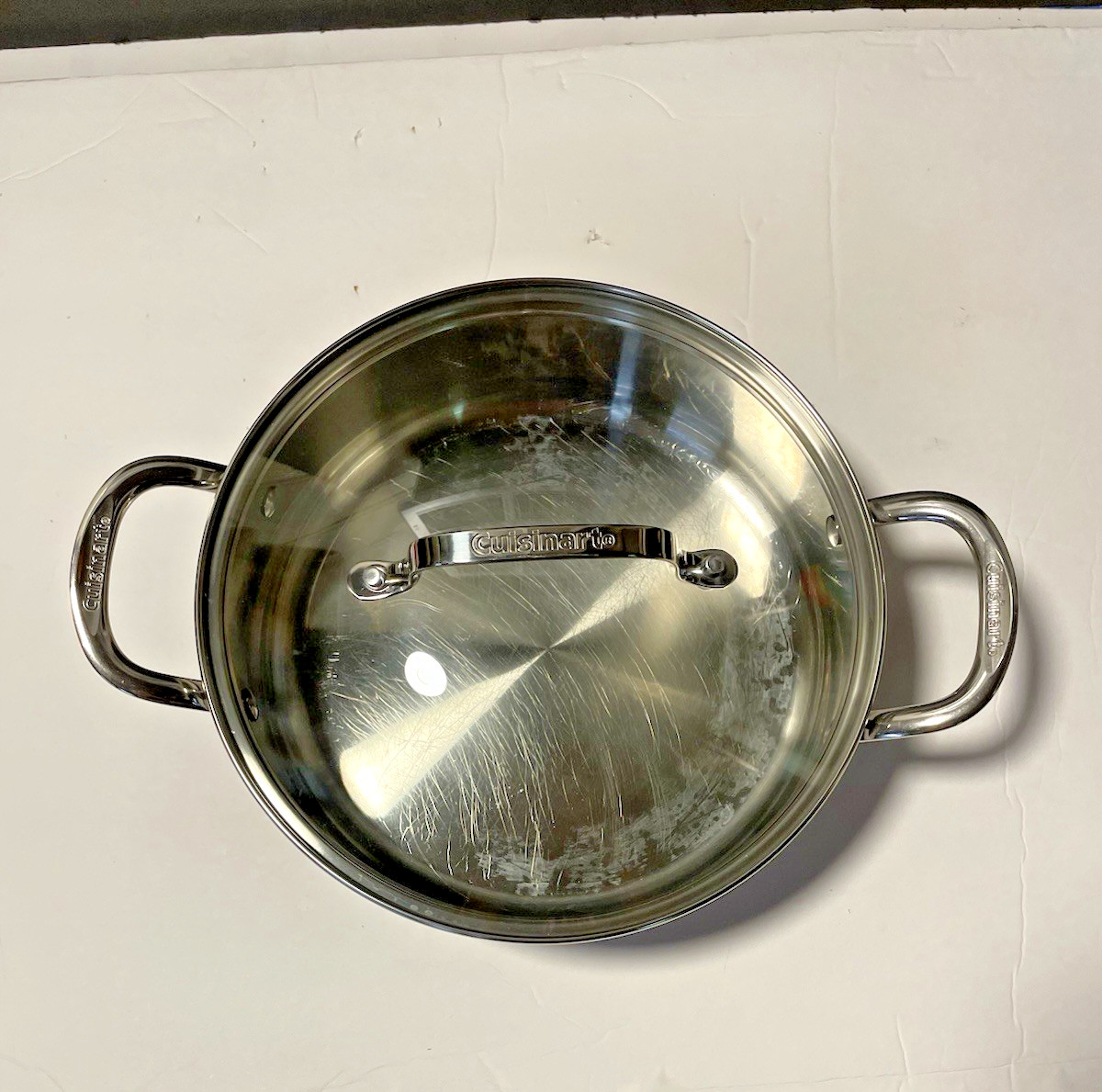 Cuisinart Stainless Steel 3.5 Quart Saute Pan w/Glass Lid Model #7755-24PP