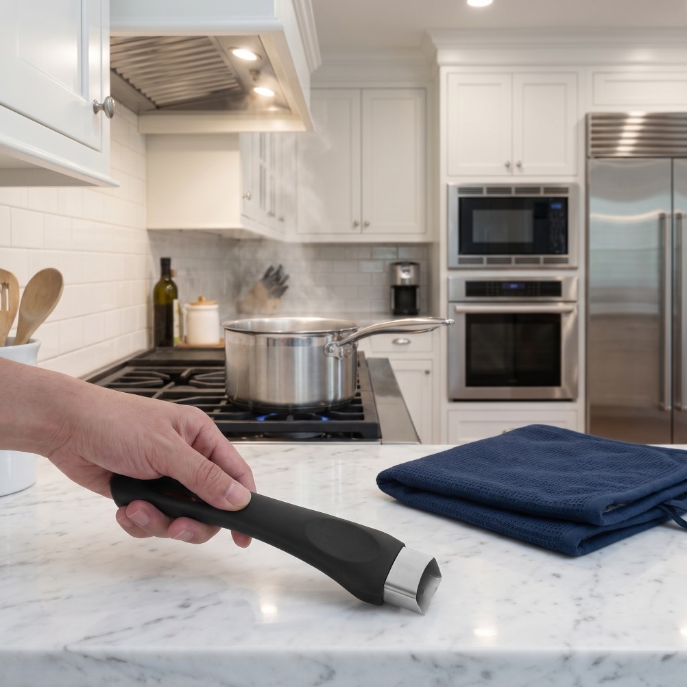 2pcs Black Pot Handle: Scald-Proof Replacement Saucepan Grip – Removable &