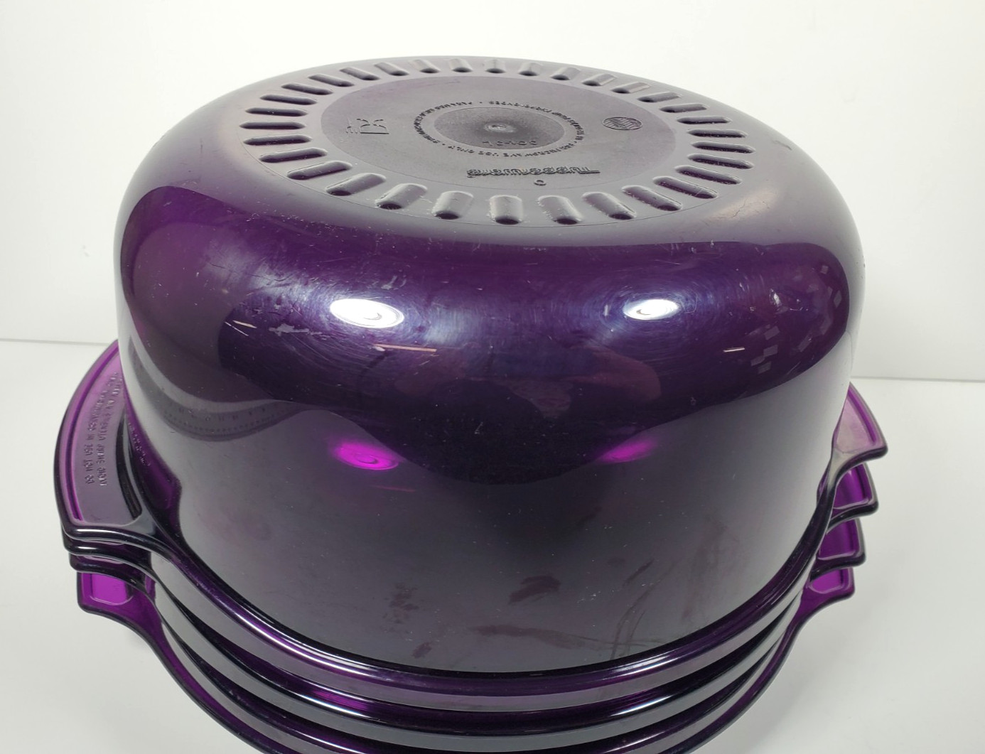 TUPPERWARE Purple Microwave Cooker Steamer 5 Pc Set