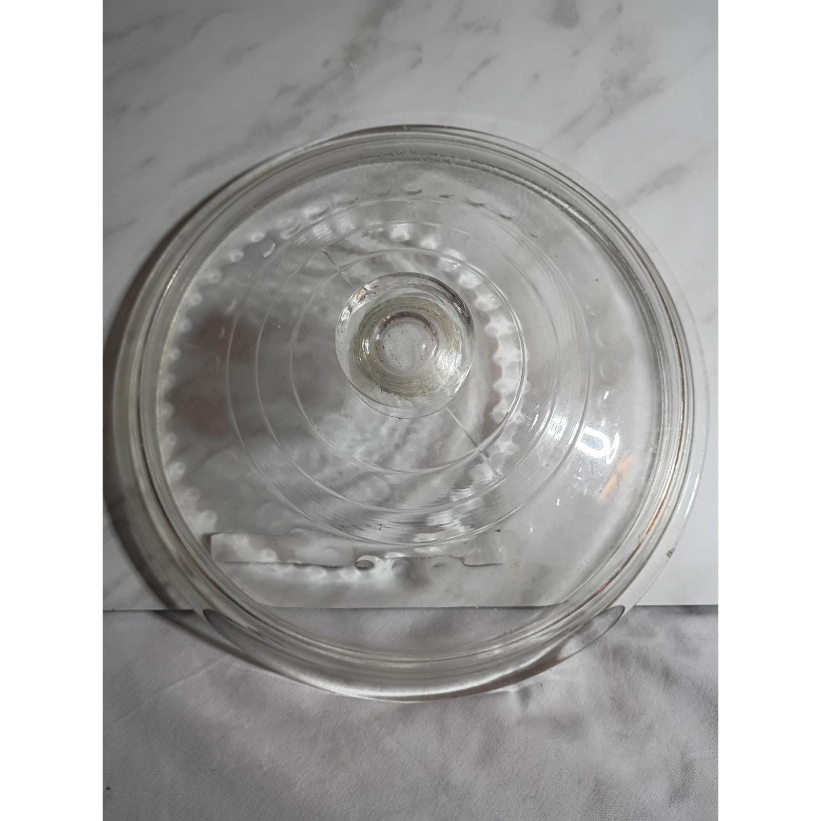 Vintage Fire-King Anchor Hocking Clear Glass Lid C-5 Replacement 8.5 Inch
