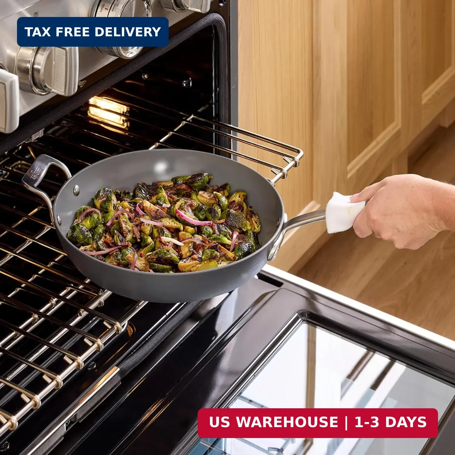 All-Clad HA1® Ceramic Nonstick, 10 Piece Cookware Set – Oven Safe up to 450° & C