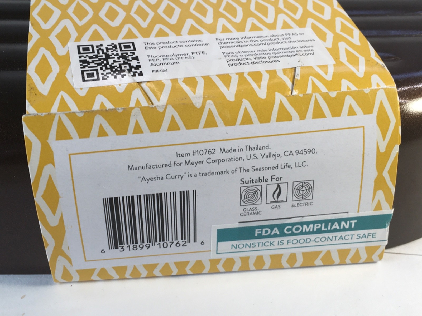 NEW Ayesha Curry 11.25” Square Grill Pan Porcelain Enamel Nonstick READ