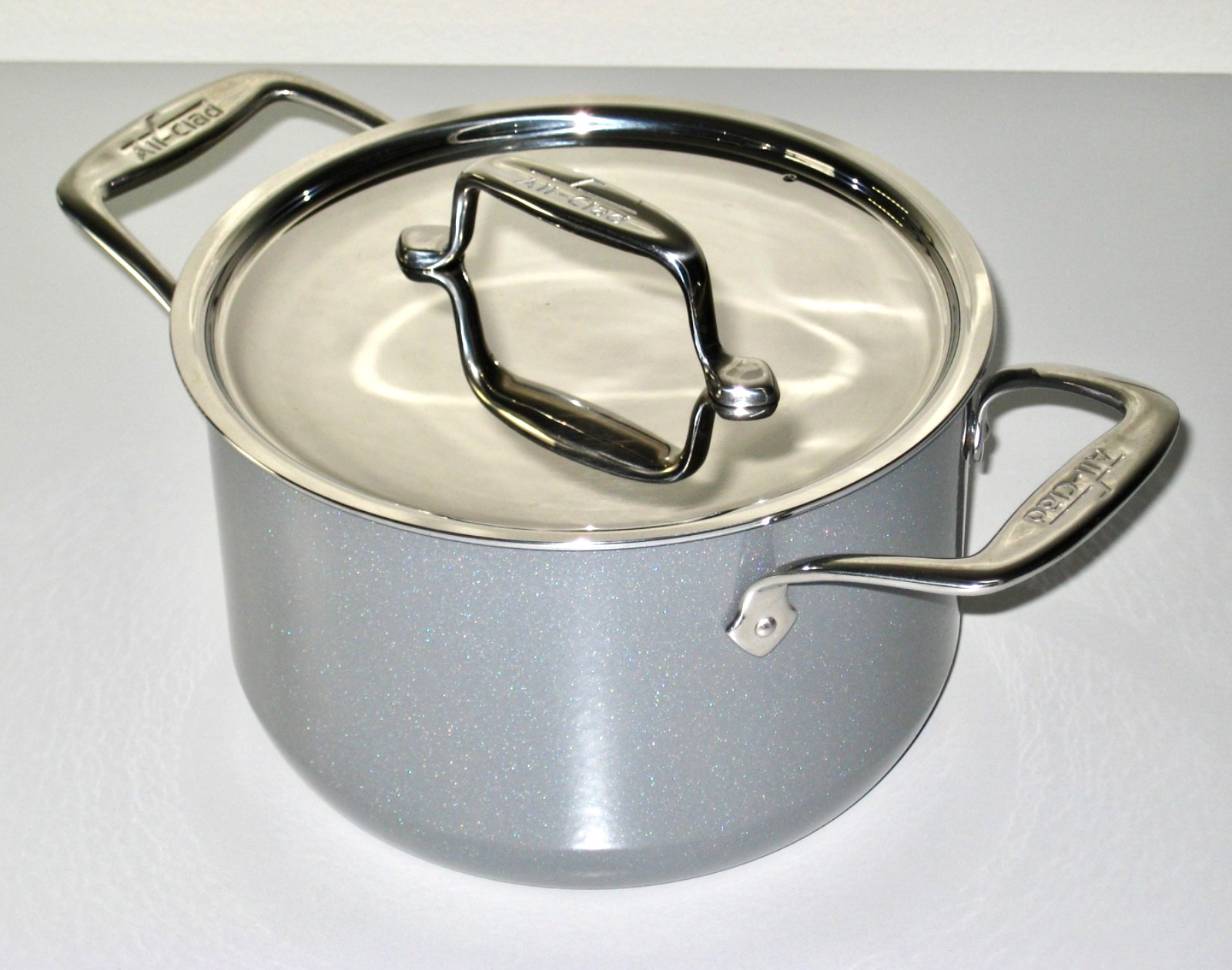 ALL-CLAD FUSIONTEC CERAMIC STOCKPOT W/ STEEL CORE PLATINUM 4 QT NEW – GERMANY