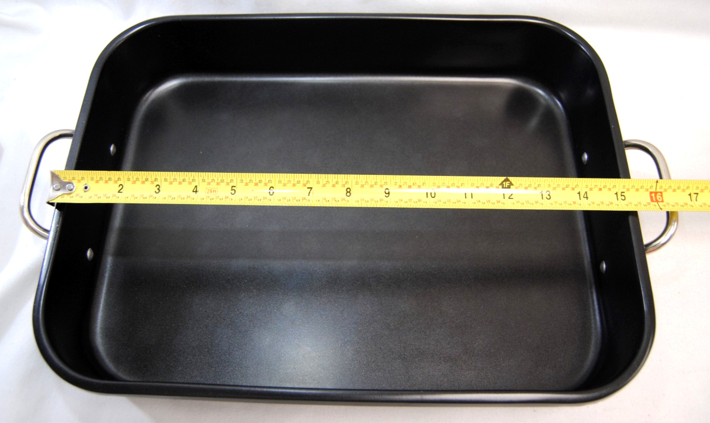 Roasting Lasagna Non-Stick Pan Set with Rack 15.5″ x 11.5″ x 2 3/4″ New T2687