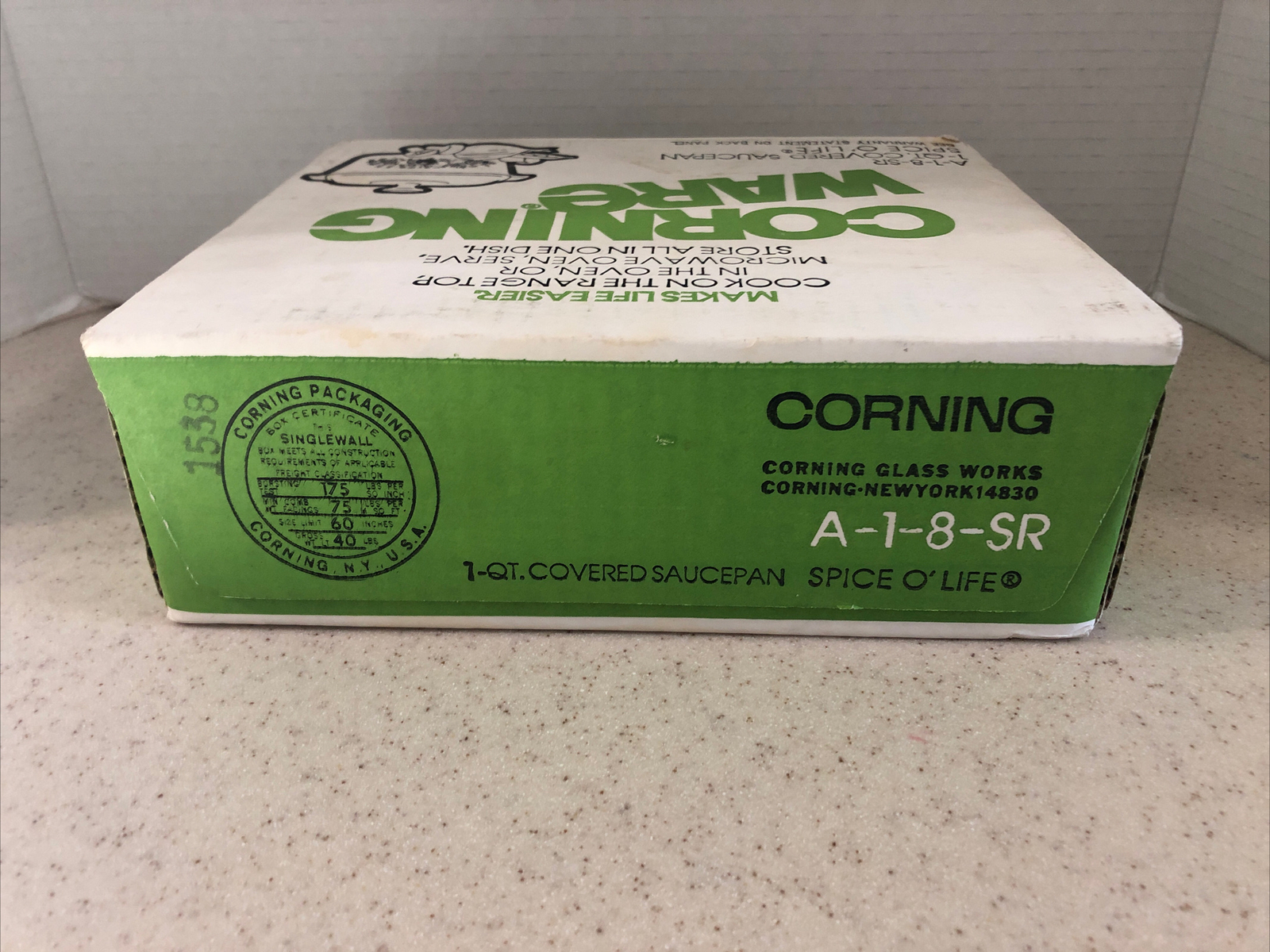 CORNING WARE A-1-8-SR 1 QT. COVERED SAUCEPAN SPICE O’ LIFE NIB