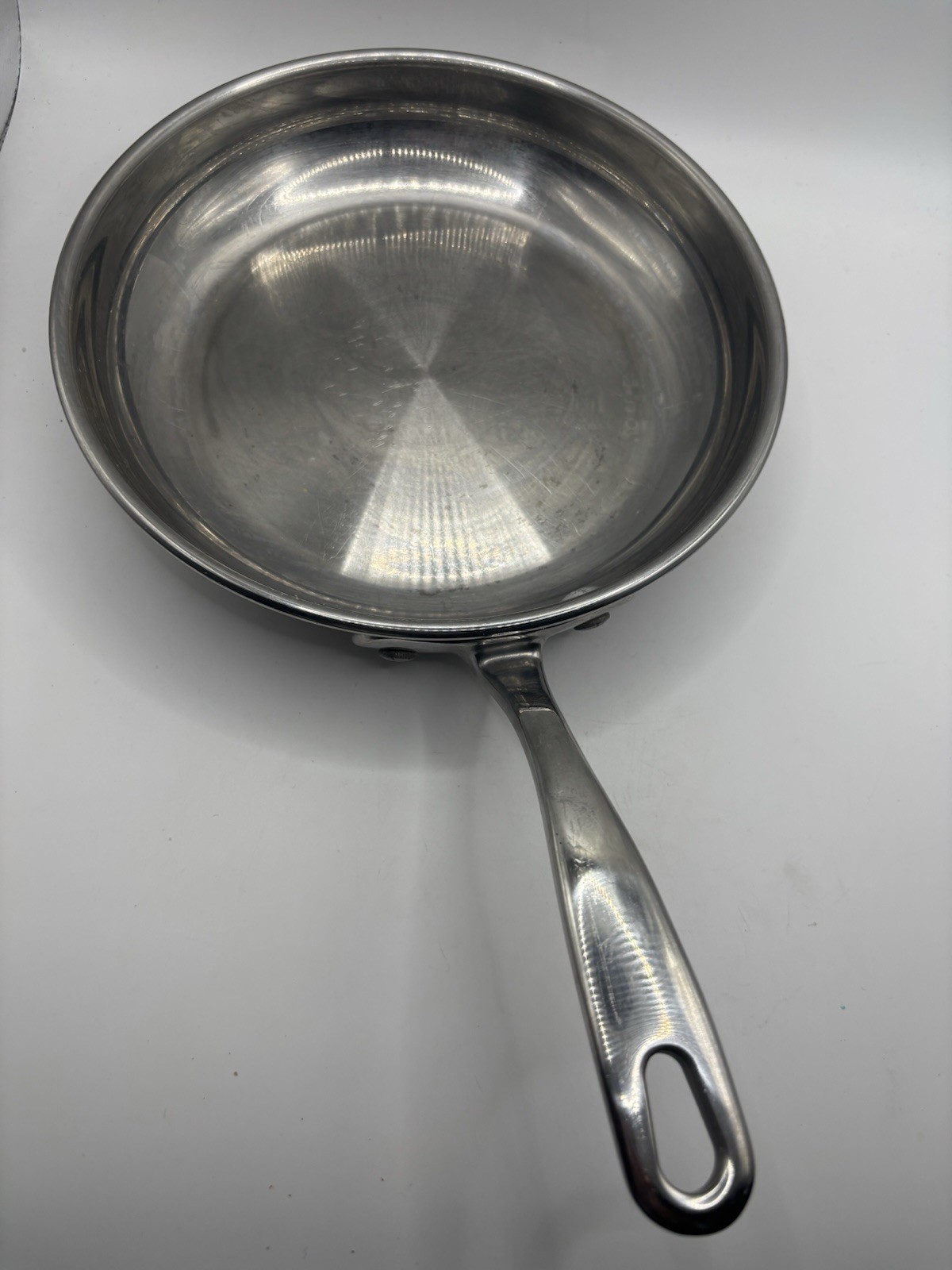 Club Pro Cuisine Frying Pan Skillet Stainless Steel copper bottom 8” Cookware