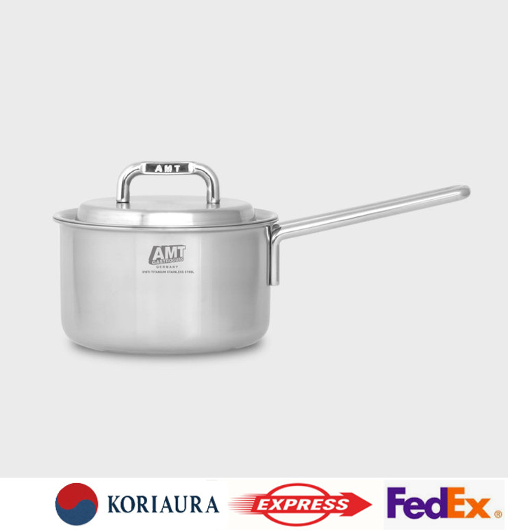 AMT 316Ti Titanium Stainless Steel 5-Ply 16cm Saucepan 1.9L Induction Cookware