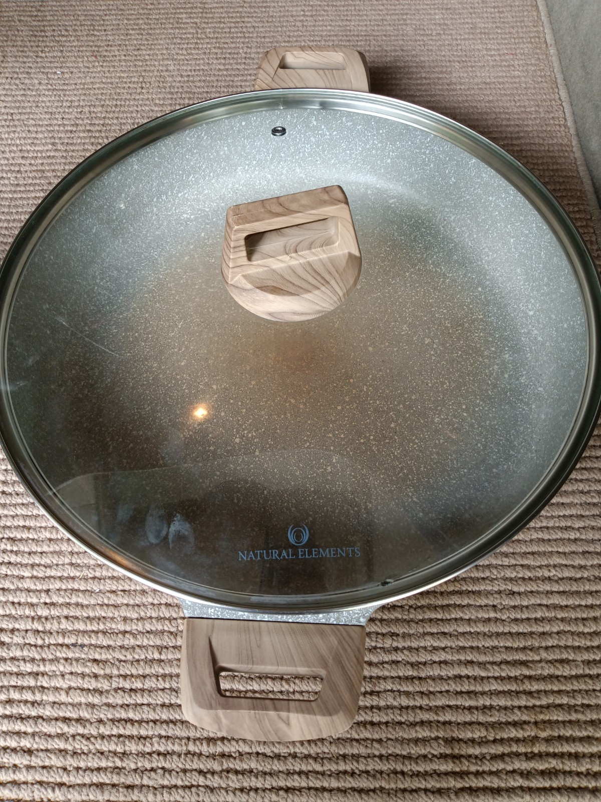 Naural Elements All Purpose Frying Pan w/ Lid 14″ Induction Capable