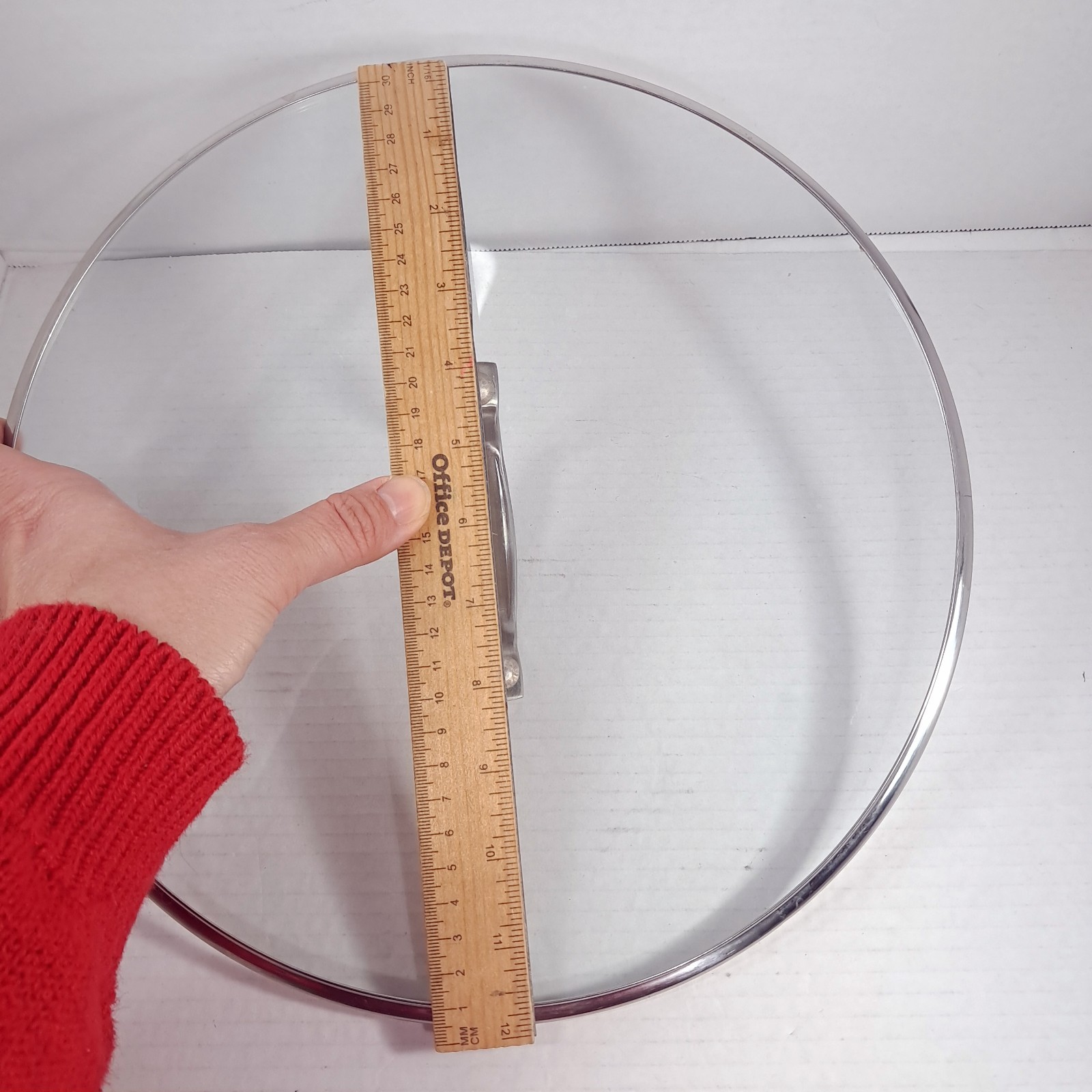 Kitchen Essentials from Calphalon Glass Replacement Lid 11.75 Inner 12.25 outer