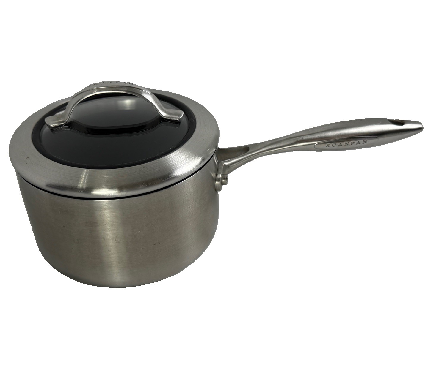 Scanpan HaptIQ 2 Qt Sauce Pan Pot Induction CTX J-03 Ceramic Titanium