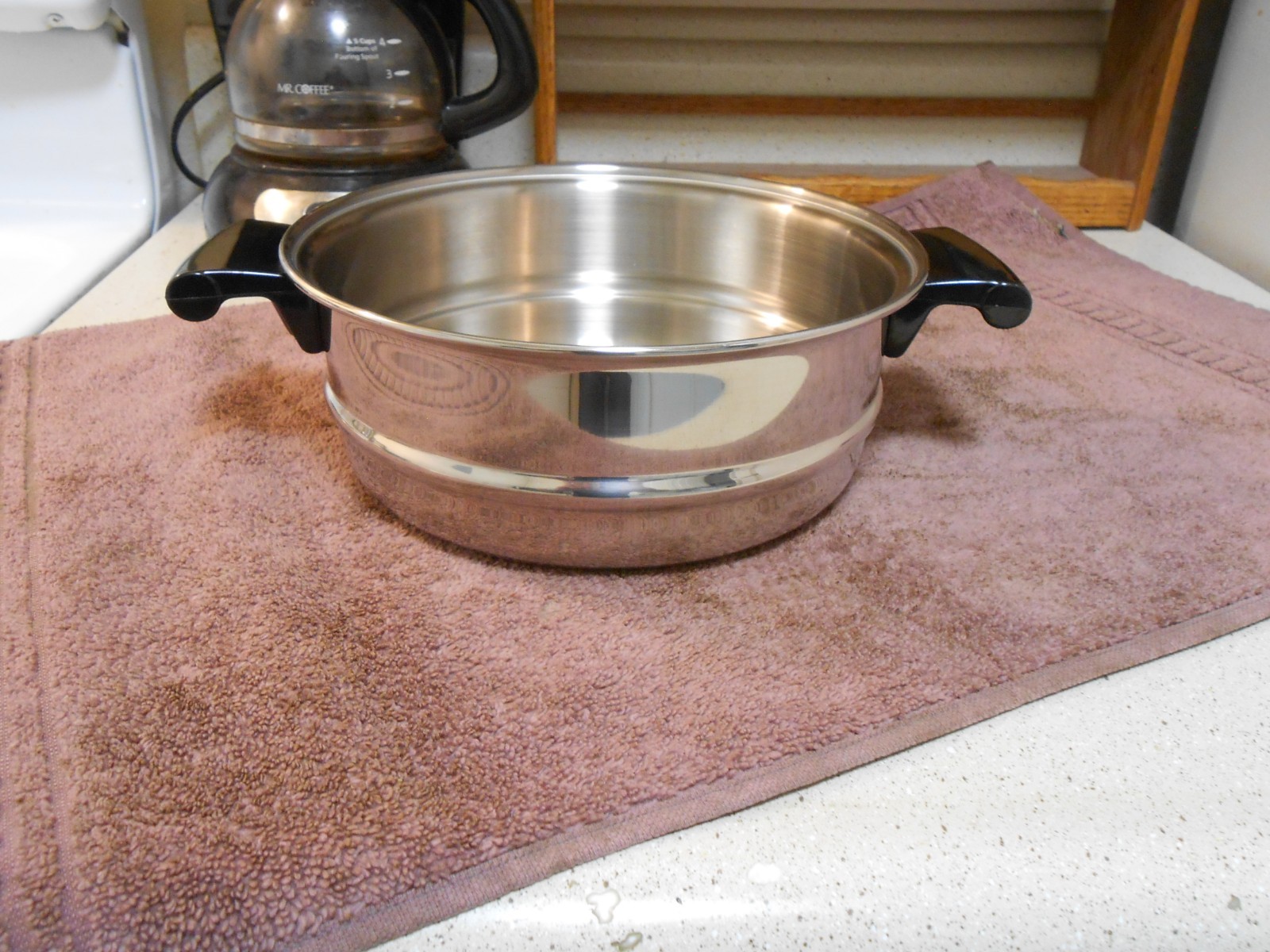 Duncan Hines Steamer Insert 8″ (fits 3 qt. pot) Stainless EXTRA NICE, SITS FLAT