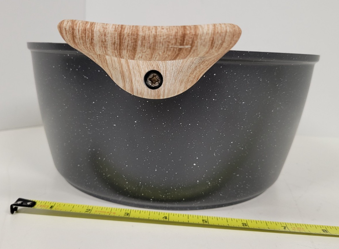 Soday Non-stick Cookware Pot w/Side Handles Deep Cooking Pan 9-3/4″ x 4-1/2″