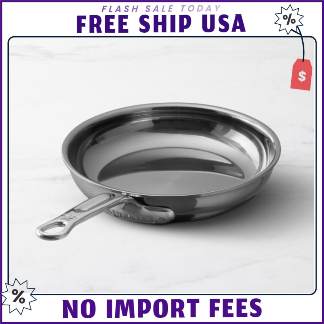 NEW Hestan NanoBond Titanium Stainless Steel Skillet Fry Pan 8.5″ -NO IMPORT FEE