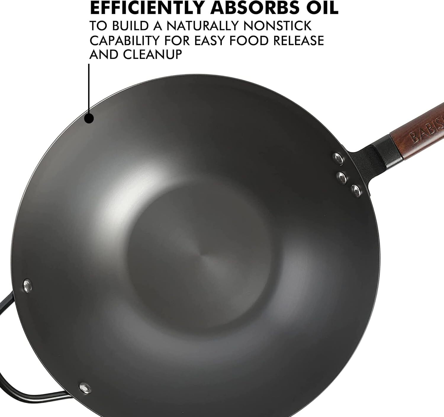 Carbon Steel Sauté Pan, 14-Inch, 5-Quart High Carbon Steel Chef’s Pan