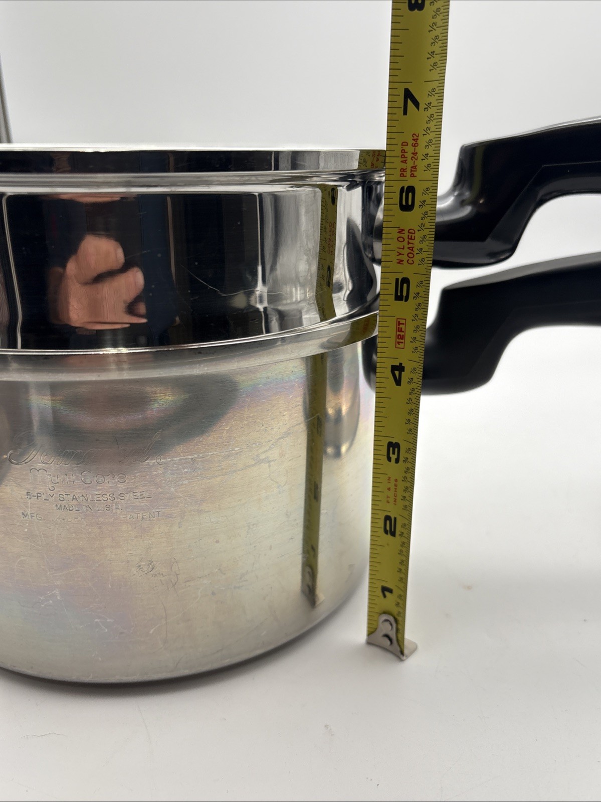 VTG Permanent Multi-Core 5 Ply Stainless Steel 2 qt Saucepan & Steamer Basket