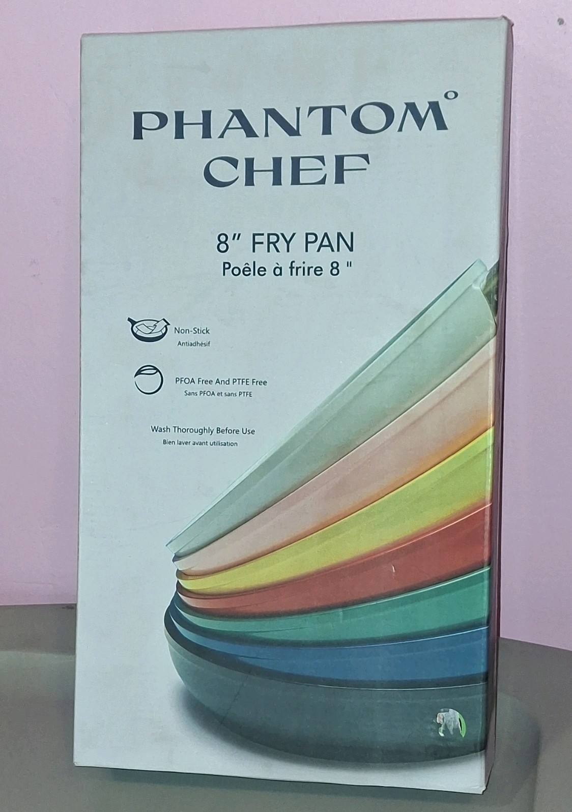 PHANTOM CHEF Dark Blue 8” FRY PAN Non-Stick PFOA & PTFE Free NEW in BOX