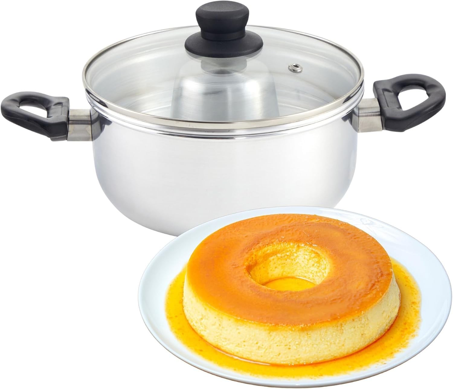 3Qt Double Boiler/Baño Maria w/8in Flan Inner Pan – 20cm