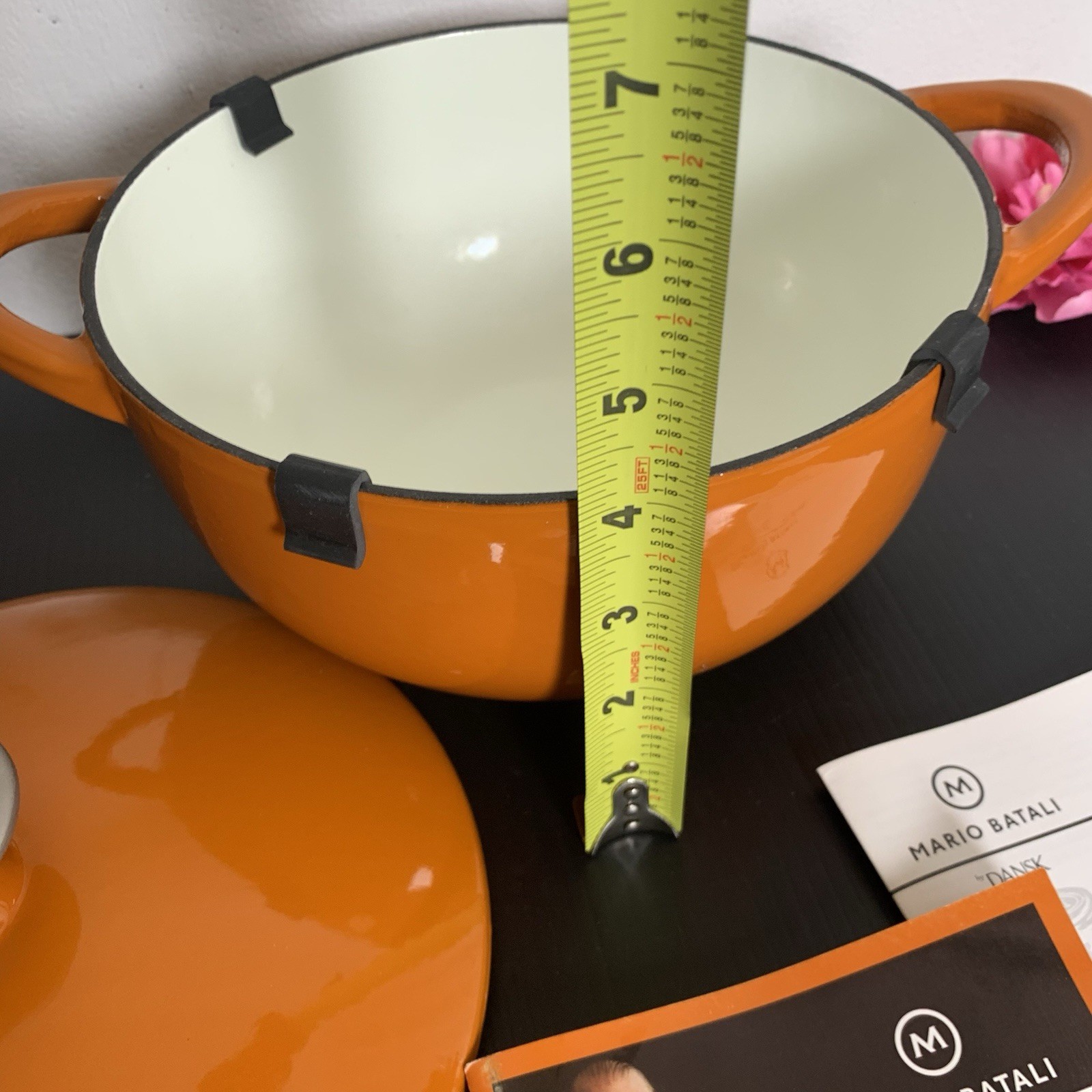 Mario Batali Dansk – Enameled Cast Iron Dutch Oven – Orange