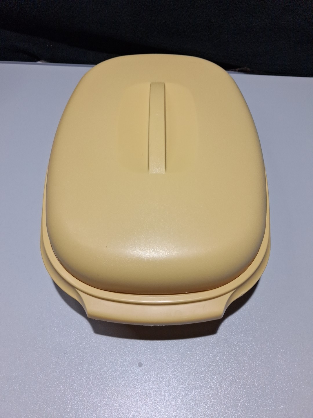 VTG Tupperware 1273-3 Vegetable-Rice Steamer 4 Piece Set Harvest Gold W/divider.