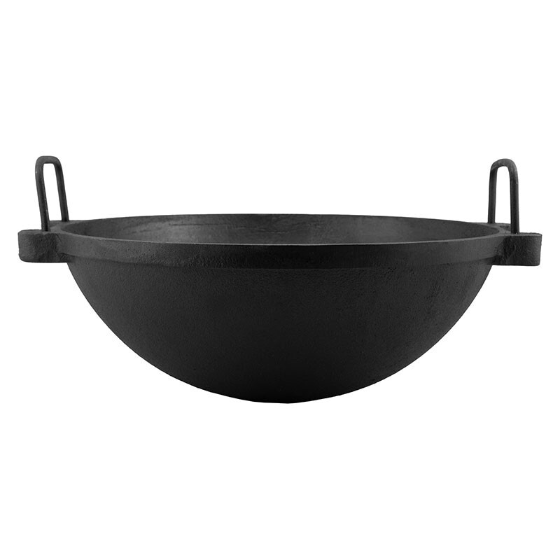 Premium Cast Iron Kadai – Pre-Seasoned – 11 Inch Dia – 2.5 litre Wok