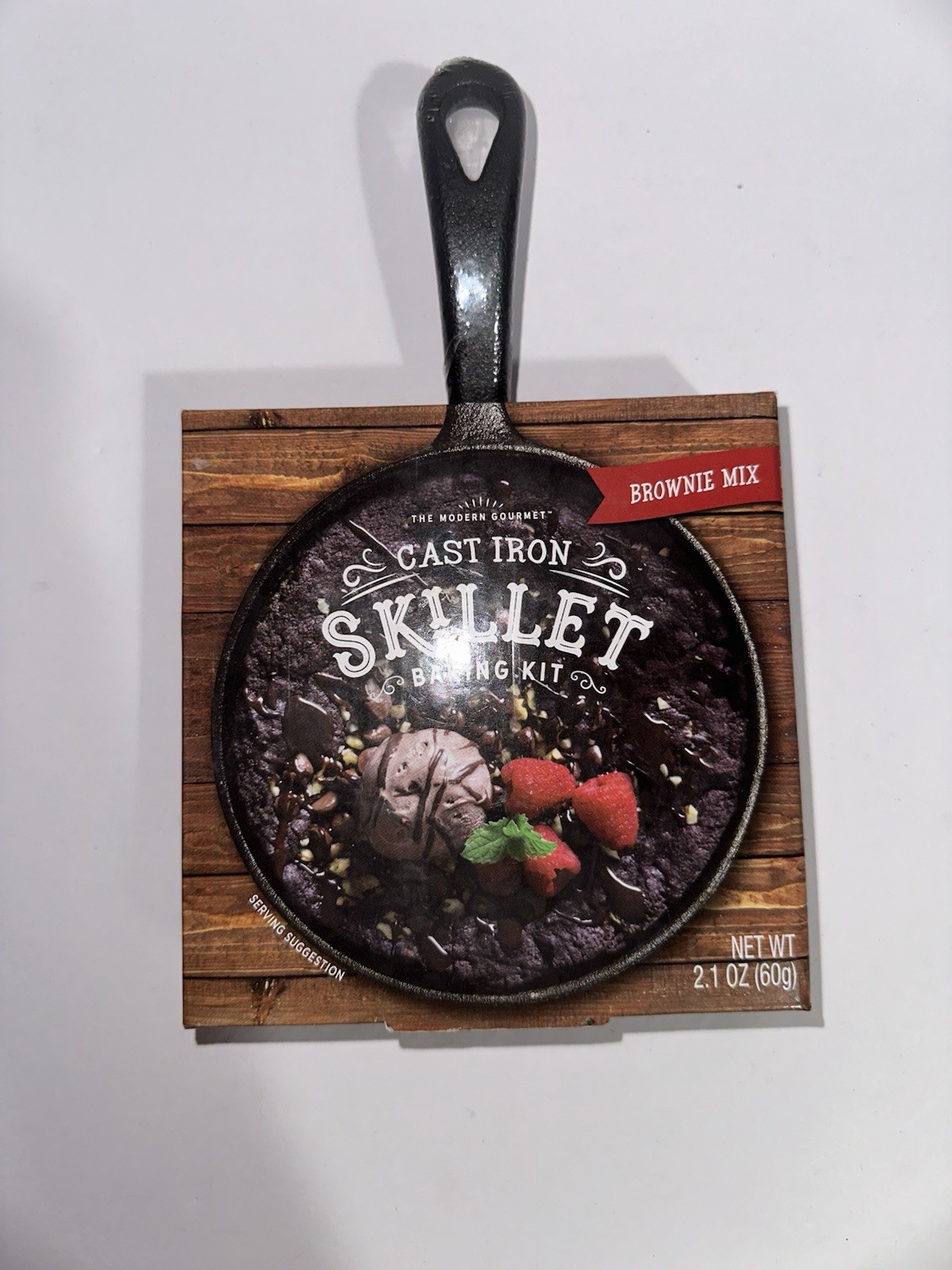 The Modern Gourmet Cast Iron Mini 5” Skillet Baking Kit – Brownie Mix NEW