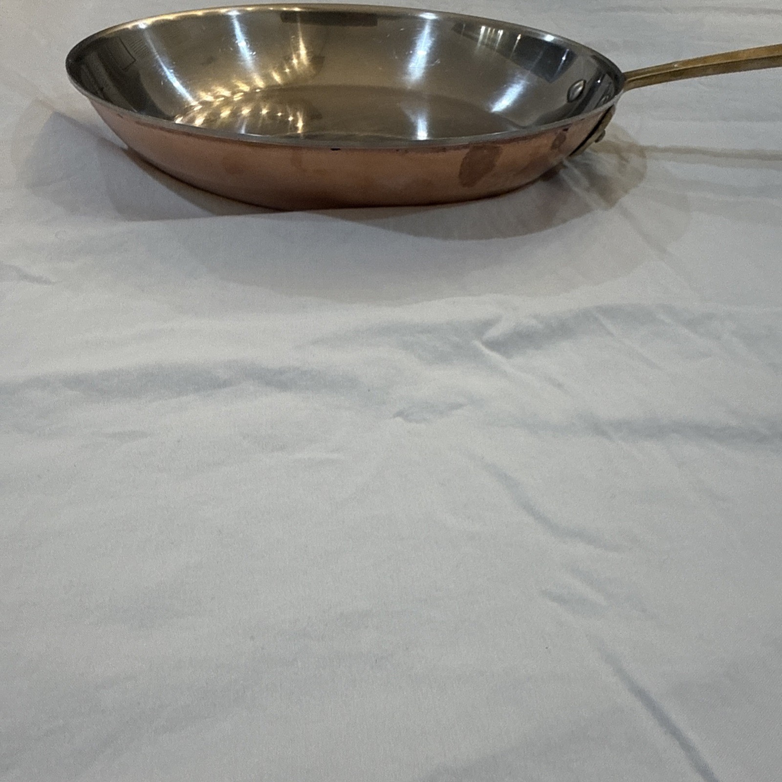 Vtg All-Clad Cop R Chef 12″ Frying pan Cop*r*Chef copper, SS, brass USA Nice!!