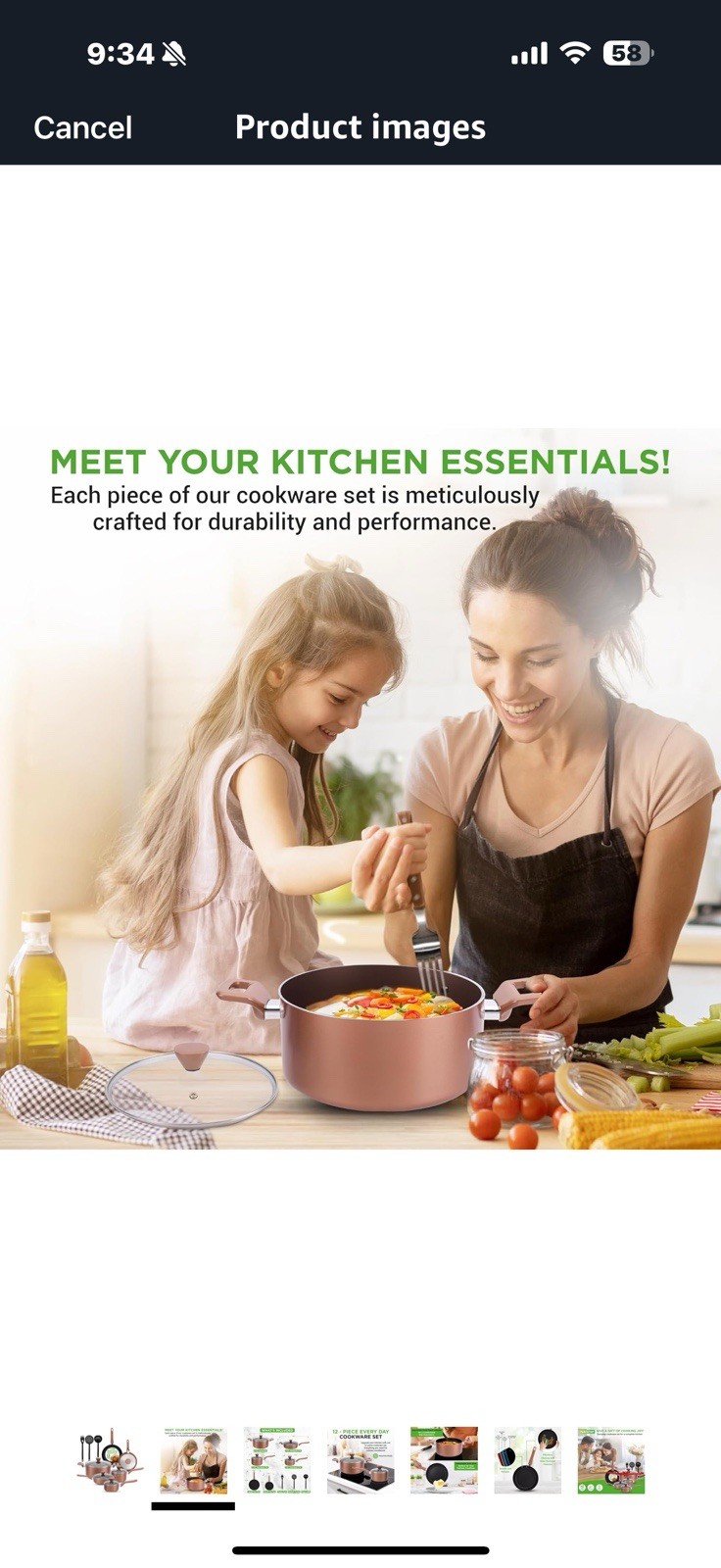 NutriChef 13-Piece Nonstick Kitchen Cookware Set-PTFE