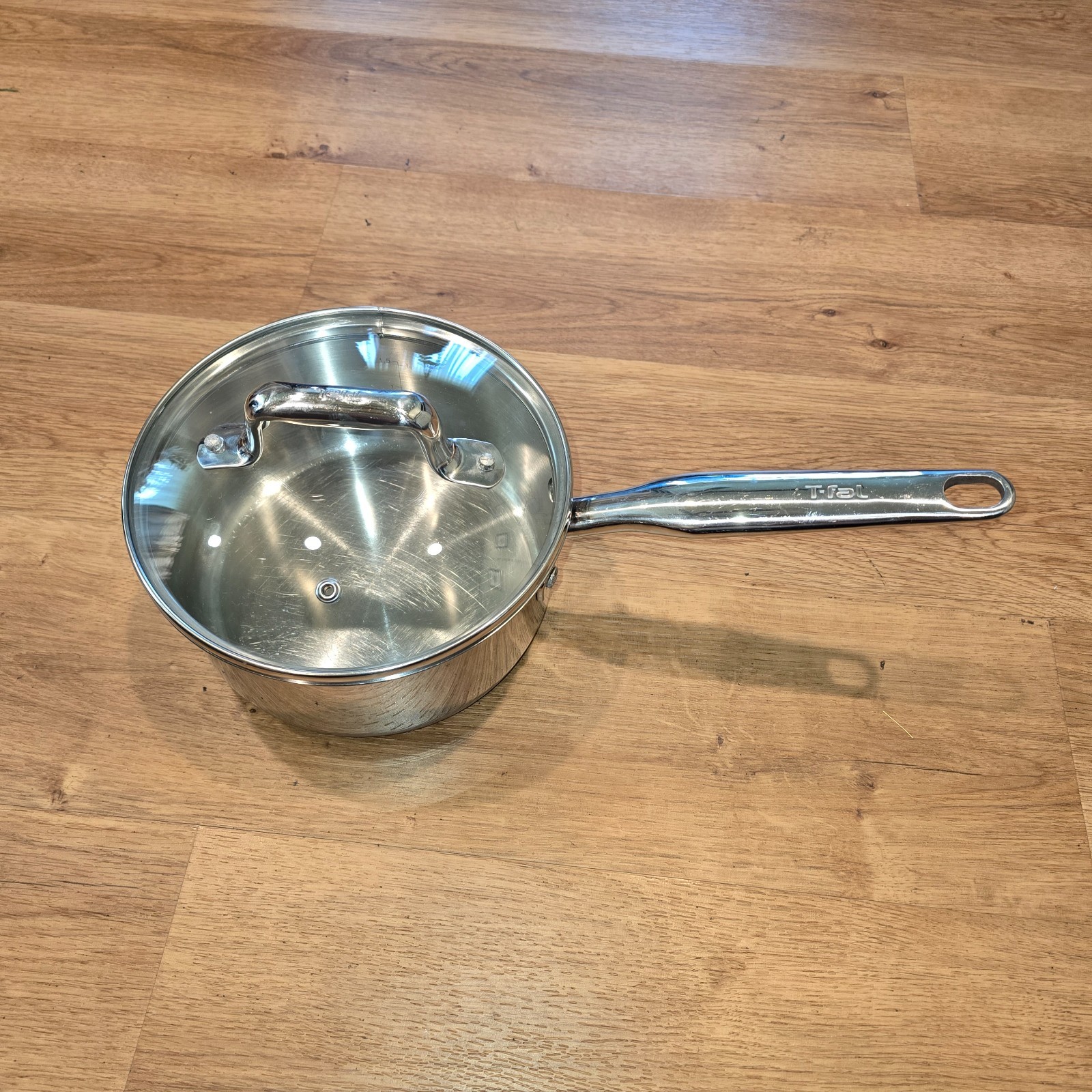 Tfal 2.2qt Stainless Steel Sauce Pan with Lid