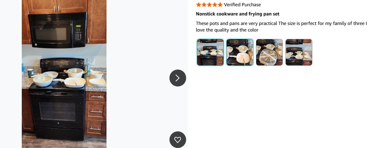 19Pcs Ceramic Nonstick Cookware Set with Removable Handles for Kitchen RV