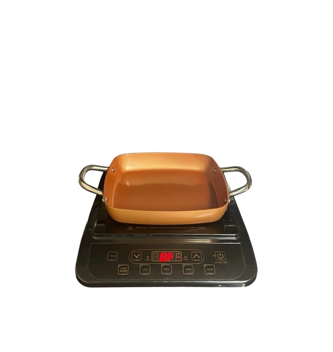 Copper Chef Digital Induction Cooktop Hot Plate Electric Burner w/ Fry Pan