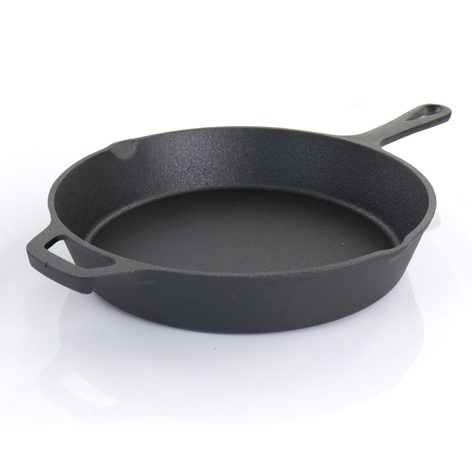 Megachef 5 Piece Pre-Seasoned Cast Iron Kitchen Cookware Set W/Pot & Pan, Black