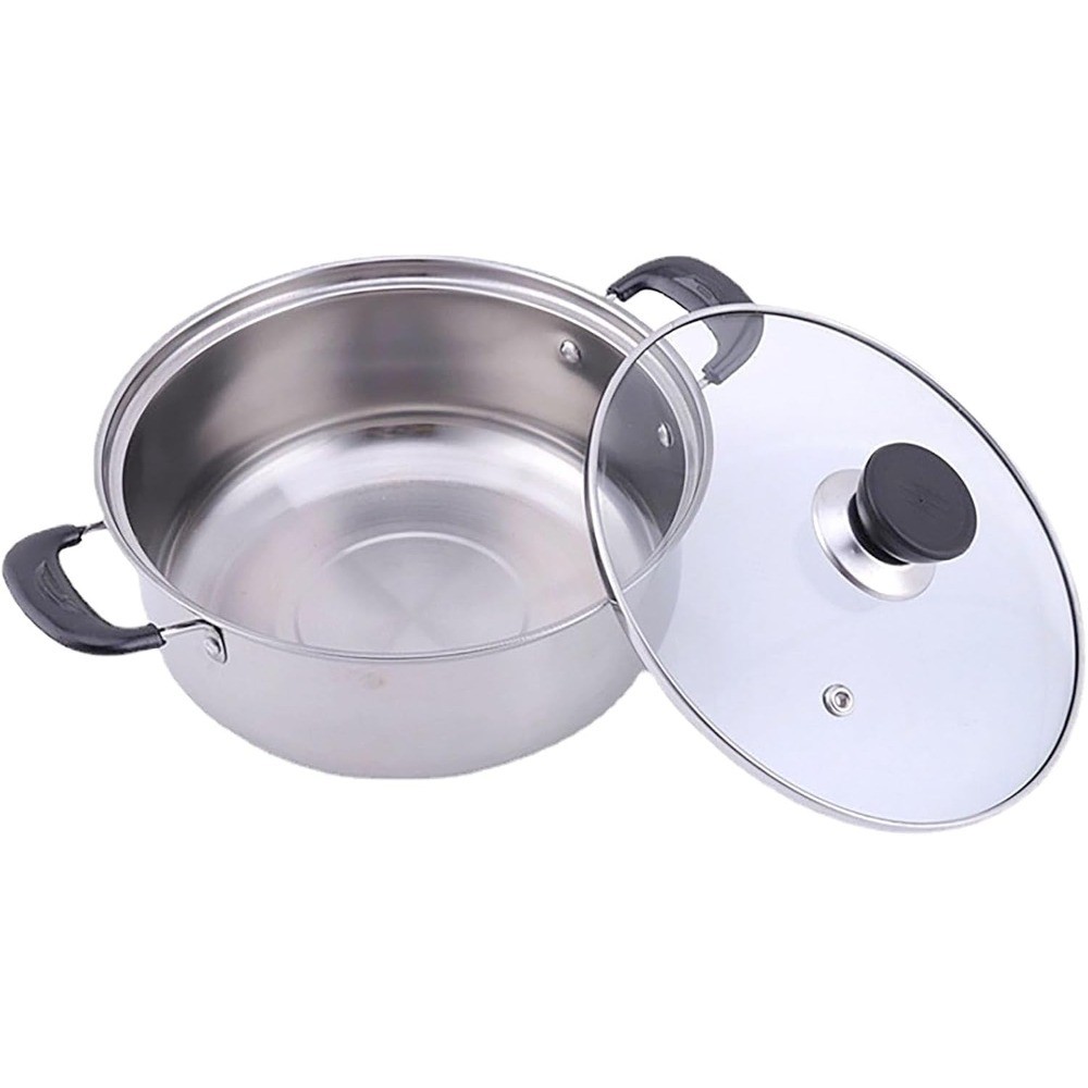 Small Saucepan, 0.9 Quart Double Handle Milk and Soup Pot with Lid for Warming,