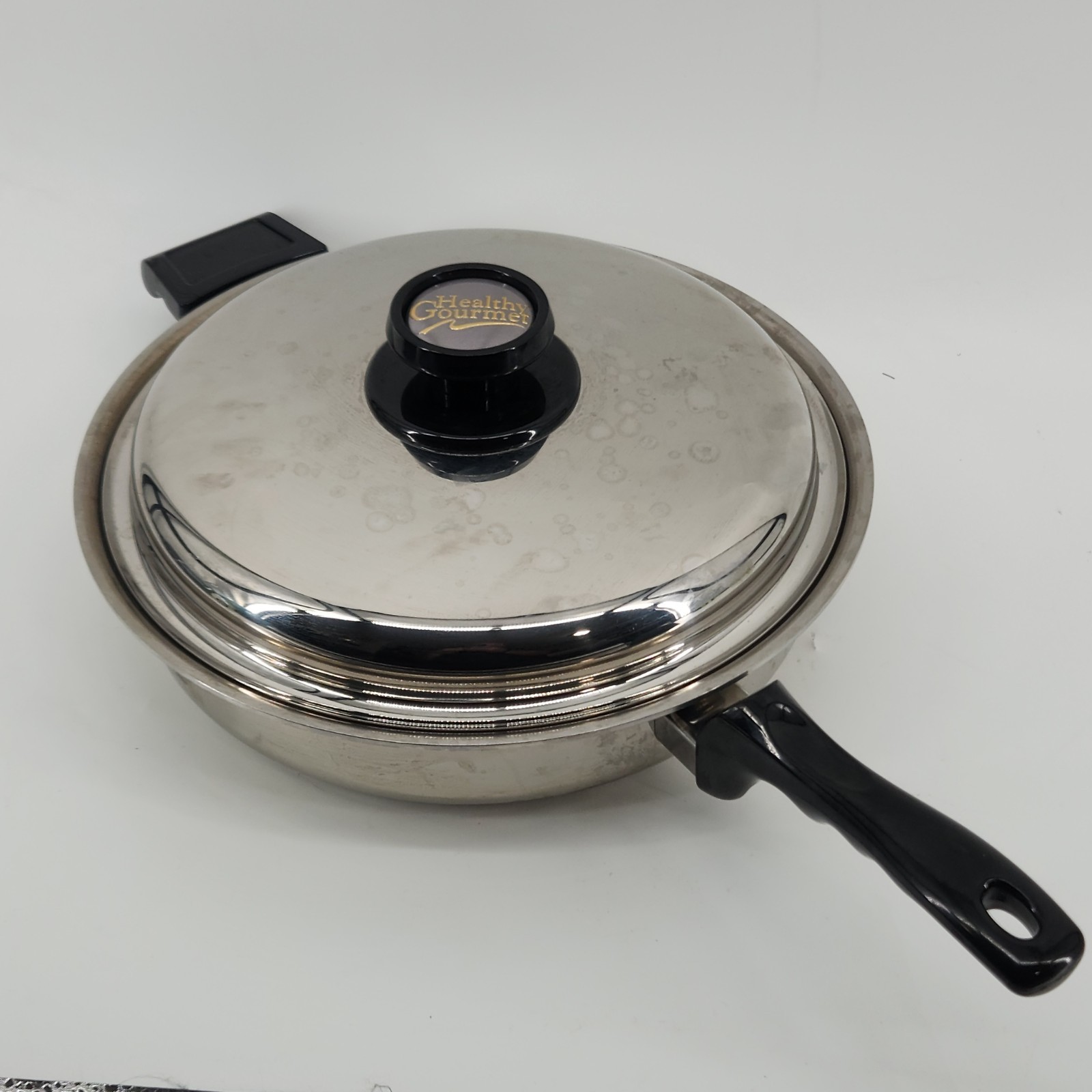 Americraft Healthy Gourmet 11.5″ Stainless Steel Skillet Pan Lid USA