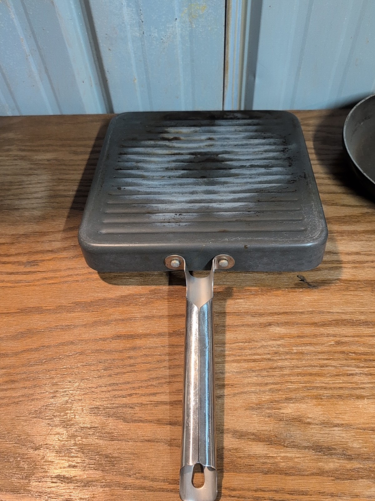 Thomas Rosenthal Hard Anodized Teflon Non Stick Square Grill Pan & Sliver Stone