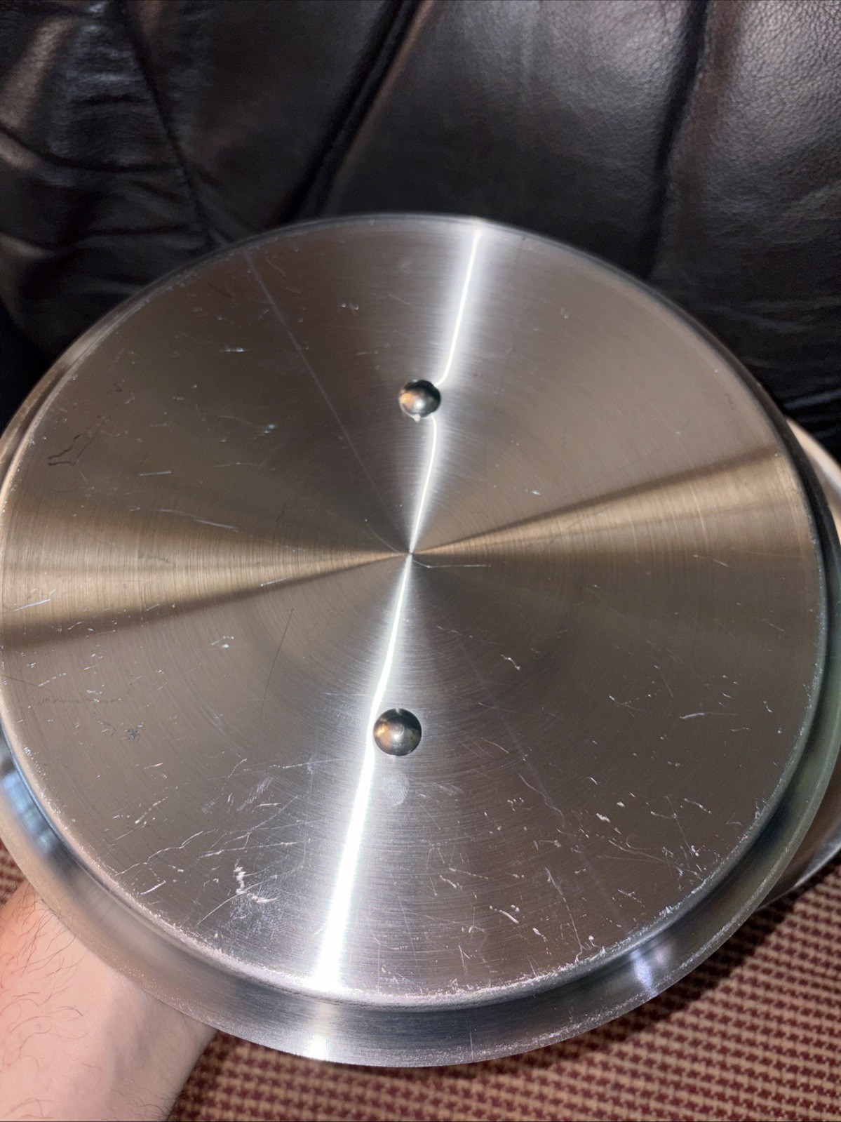 All-Clad D3 Stainless Steel 9in Saute Pan 2.5 Qt Made In USA with Lid Excellent