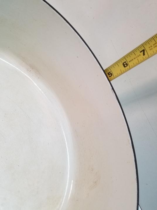 Le Creuset Oval Casserole Cocotte 31cm 6.3L White Enamel Cast Iron