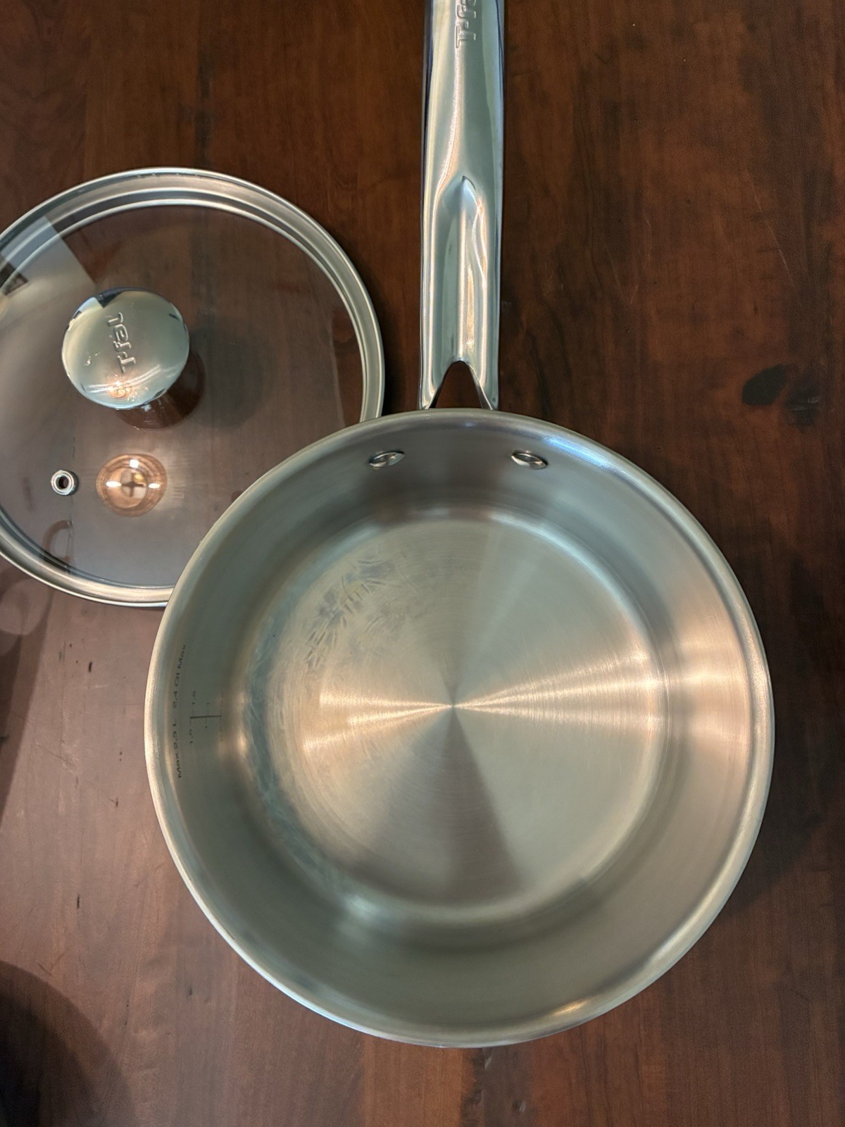 T-fal Cook and Strain 9 Piece Stainless Steel Pots and Pans with Induction Base