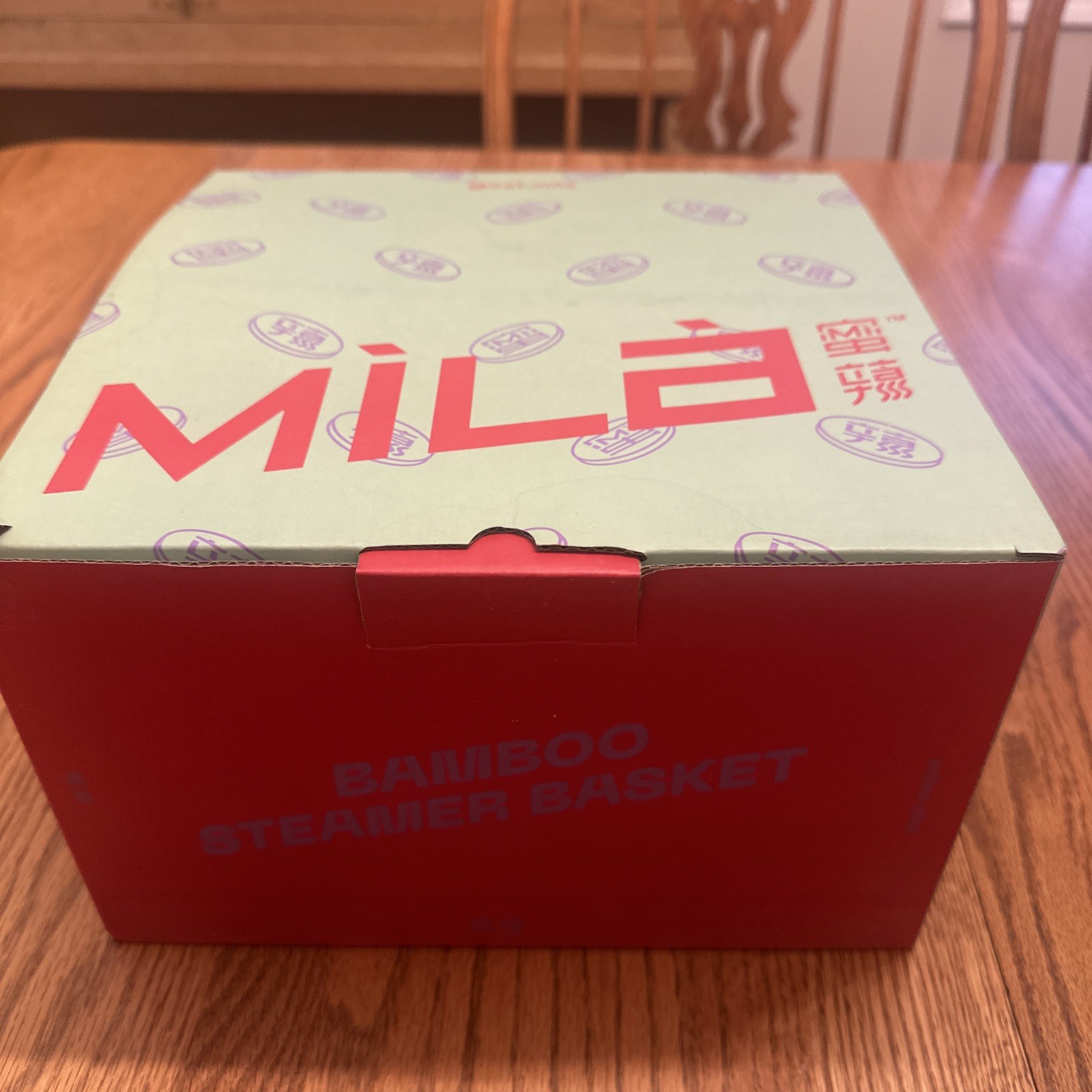MILA 2-Tiered Bamboo Steamer Basket w/ Lid BRAND NEW