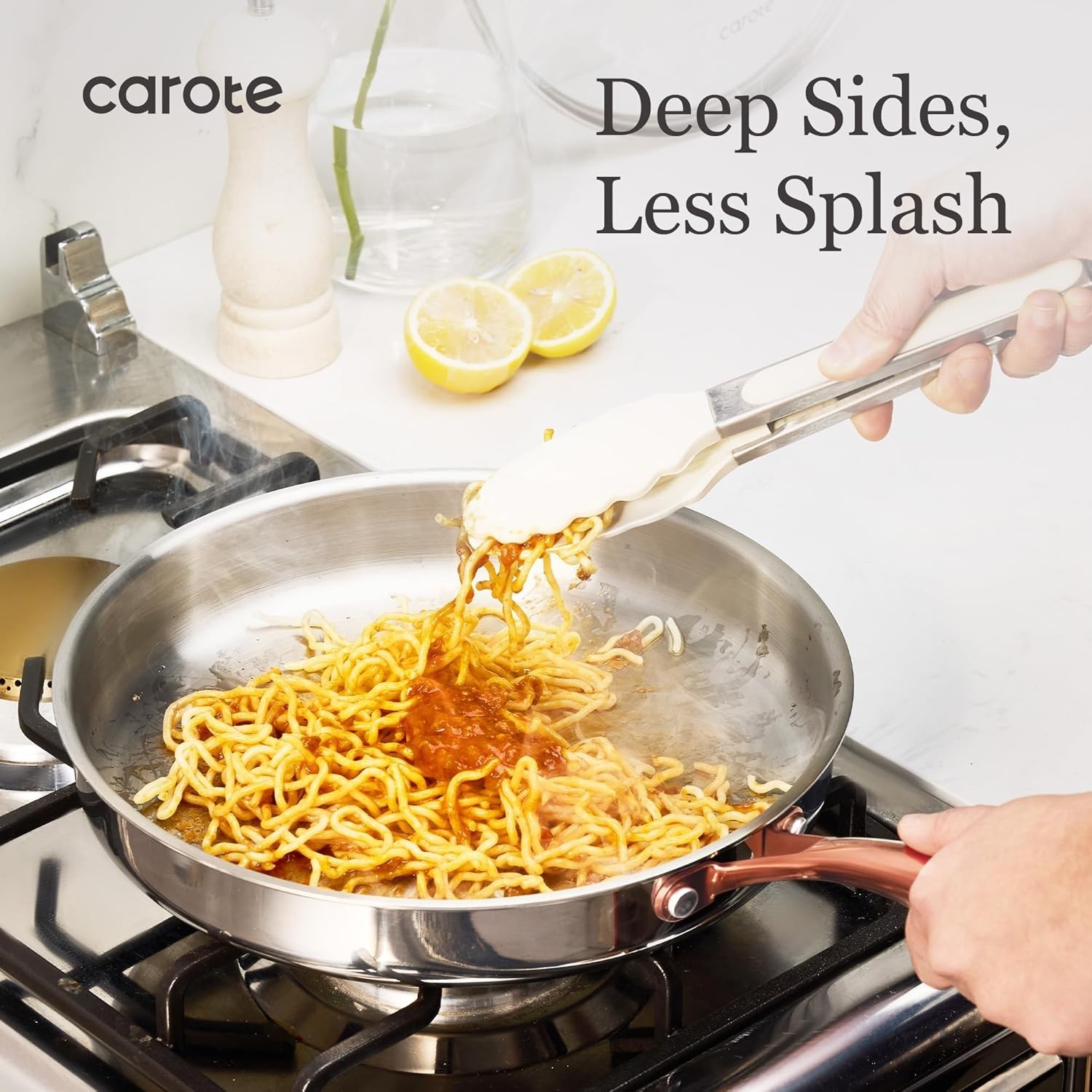 10-Inch Tri-Ply Stainless Steel Frying Pan – Oven Safe & Induction Compatible