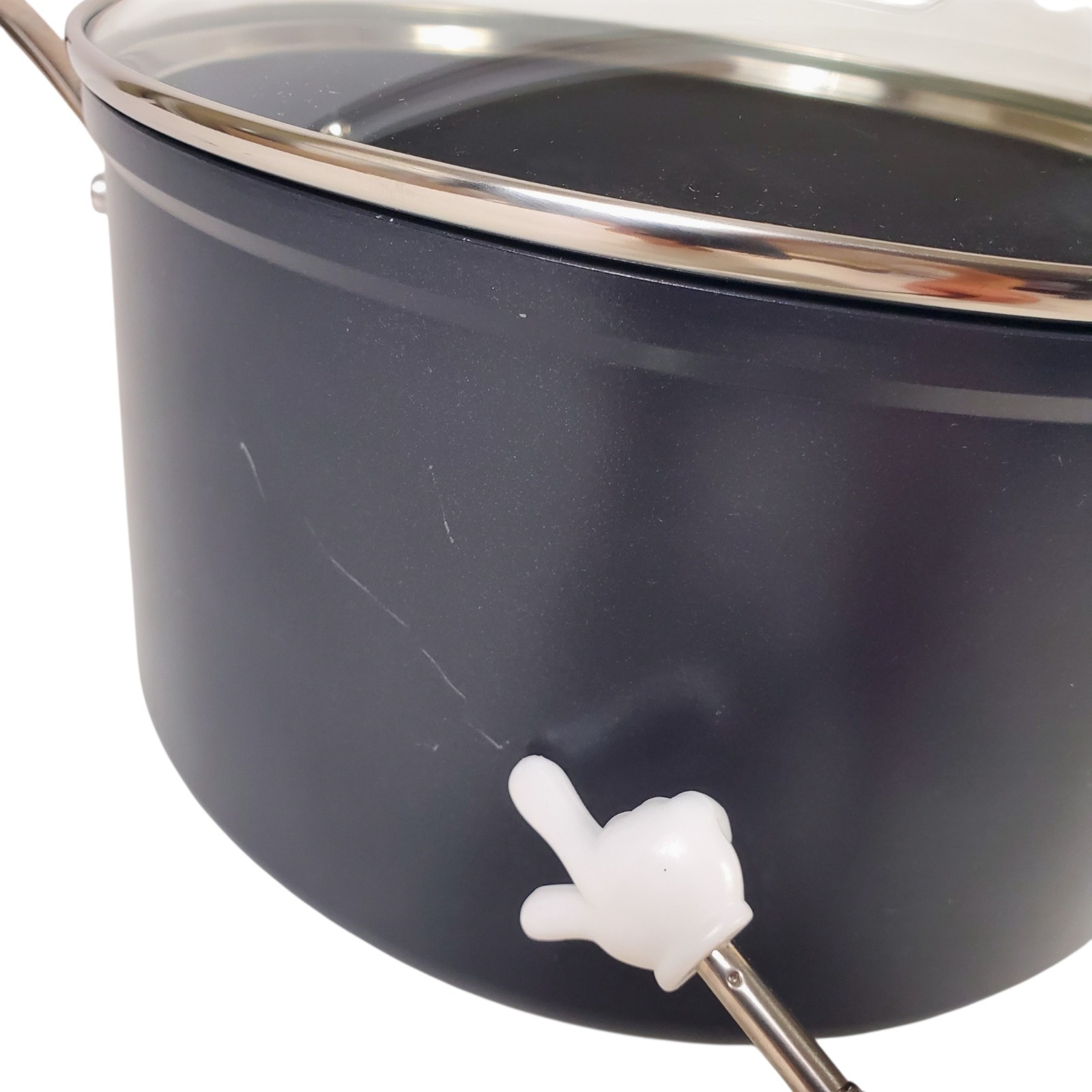 Le Creuset Toughened Nonstick 6.3 QT Deep Casserole/Stockpot w/ Lid Scuffs
