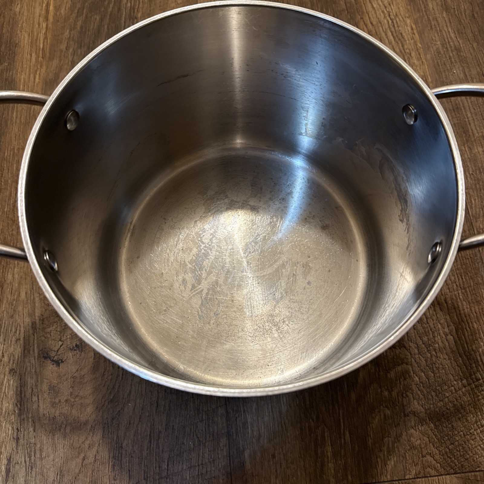 Emeril 6 Qt Quart Stock Pot Copper Core Stainless Steel With Clear Lid 6qt