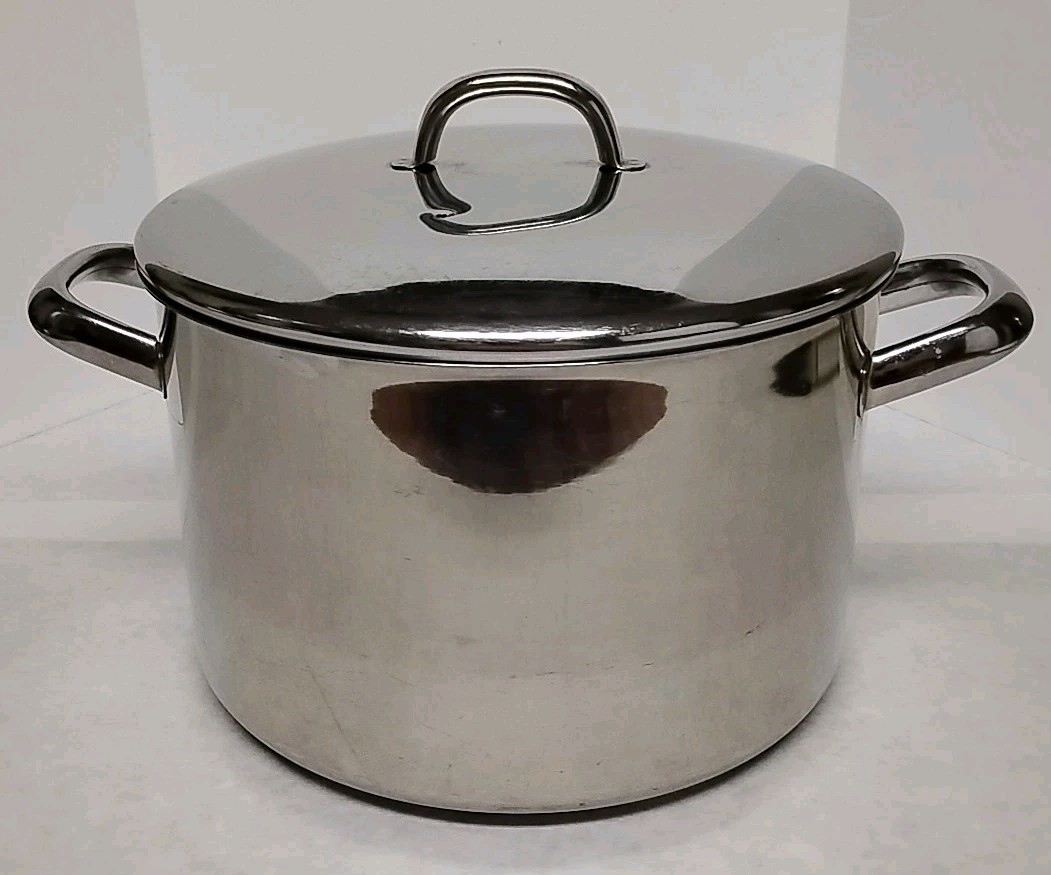 Silampos Portugal Stainless Stock Pot 6 Quart With Lid