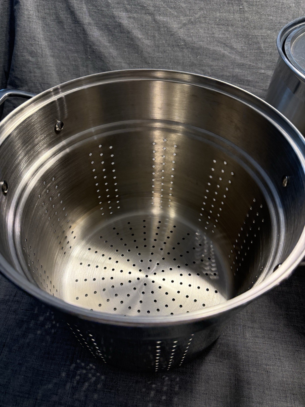 All-Clad Stainless Steel Multi Pot 4 Piece Pasta Strainers Steamer Metal