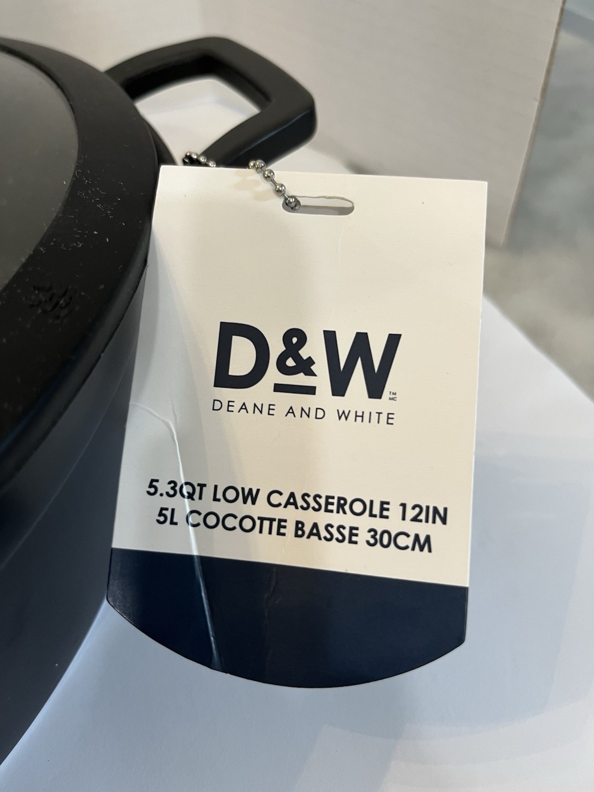 D&W Deane And White 5.3 Qt Low Casserole 12in