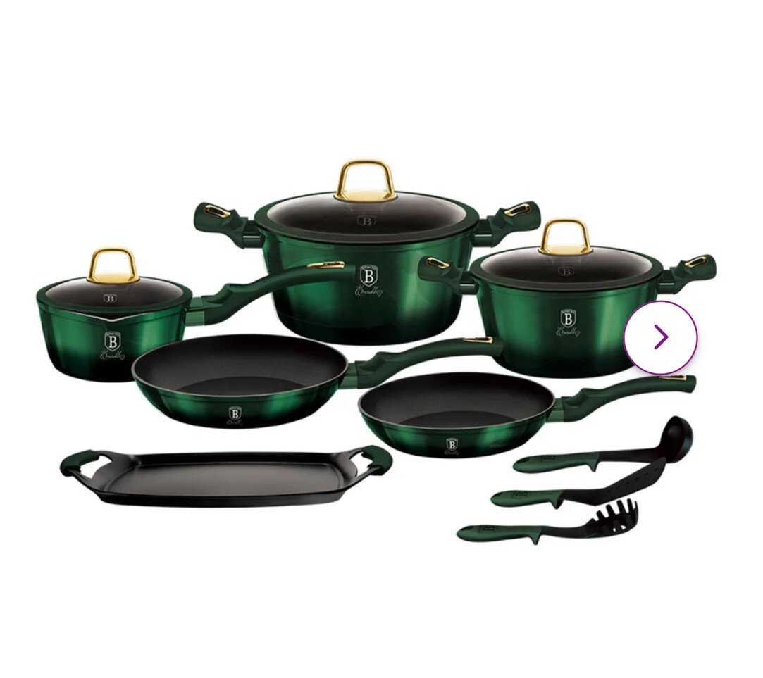 Berlinger Haus 12 Pieces Aluminum Non Stick Cookware Set