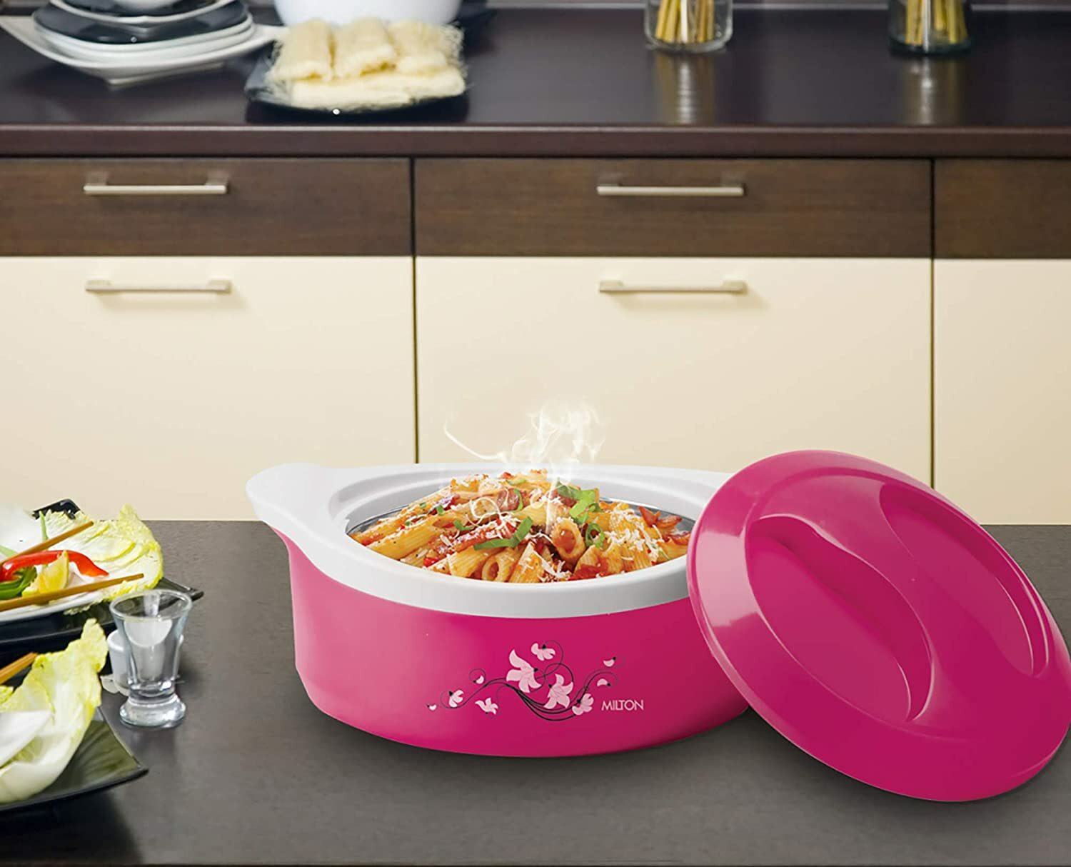 Milton Marvel 1500 Inner Steel Casserole, 1.5litres, Pink