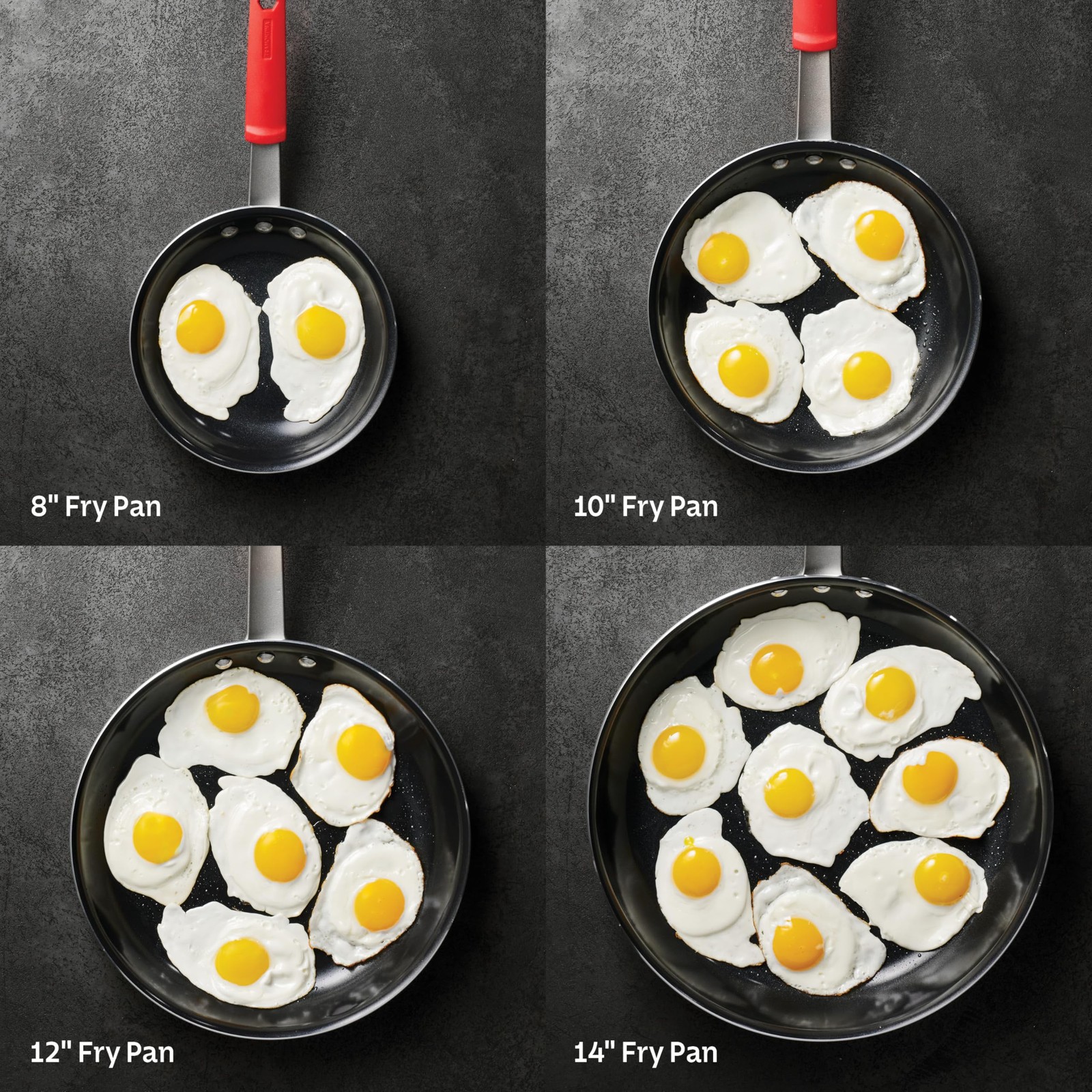 8 Inch Nonstick Ceramic Fry Pan Compact Ideal for Everyday Cooking