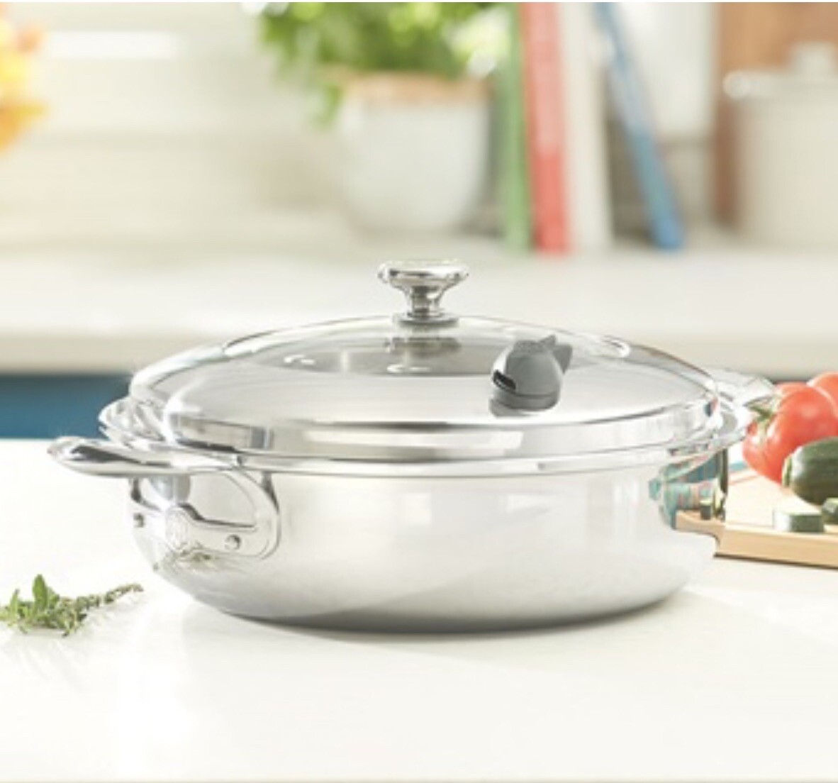 VIDA SANA® 5-PLY STAINLESS STEEL COOKWARE 6-Qt. Shallow Casserole 10802 $279.95